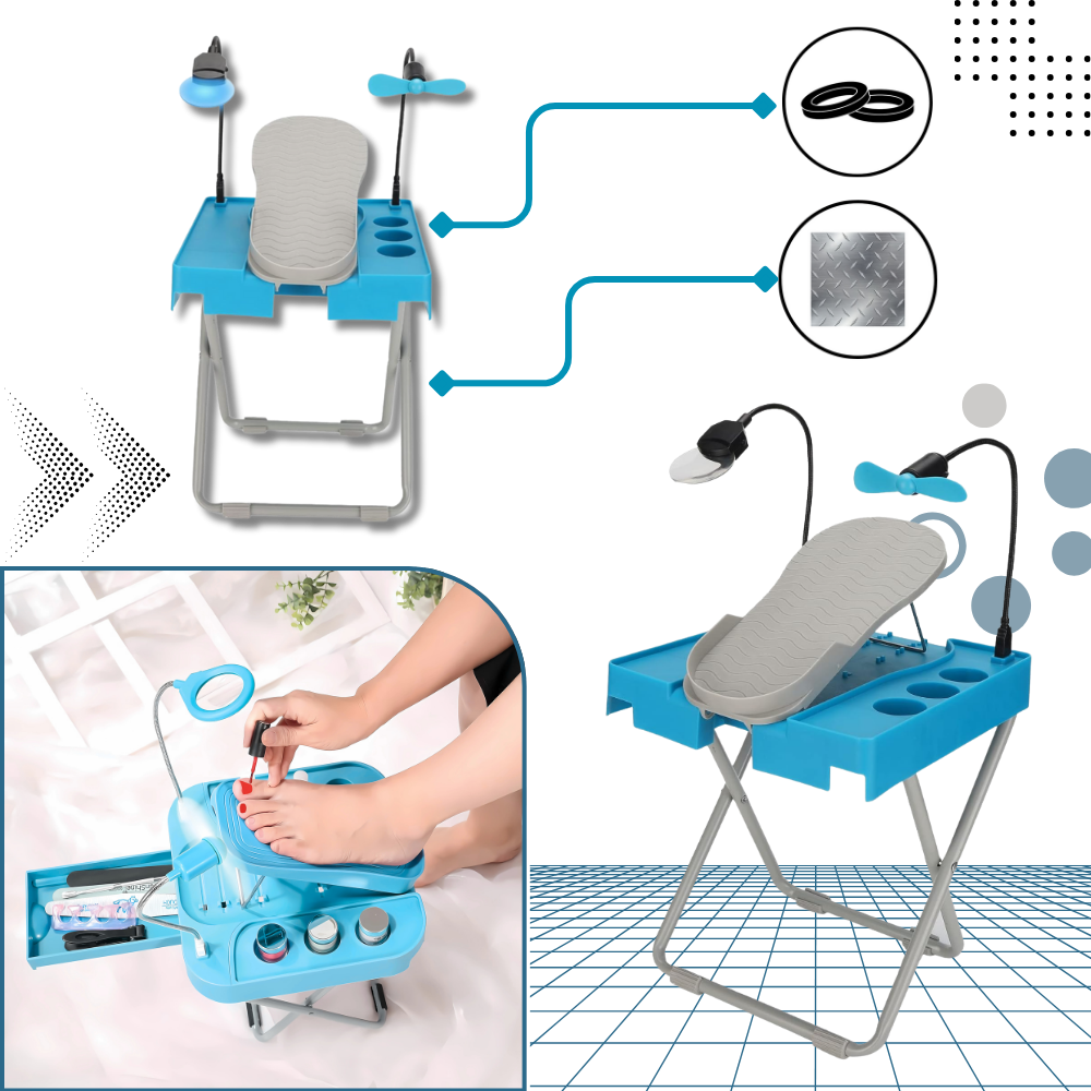 Ergonomic LED Pedicure Foot Rest