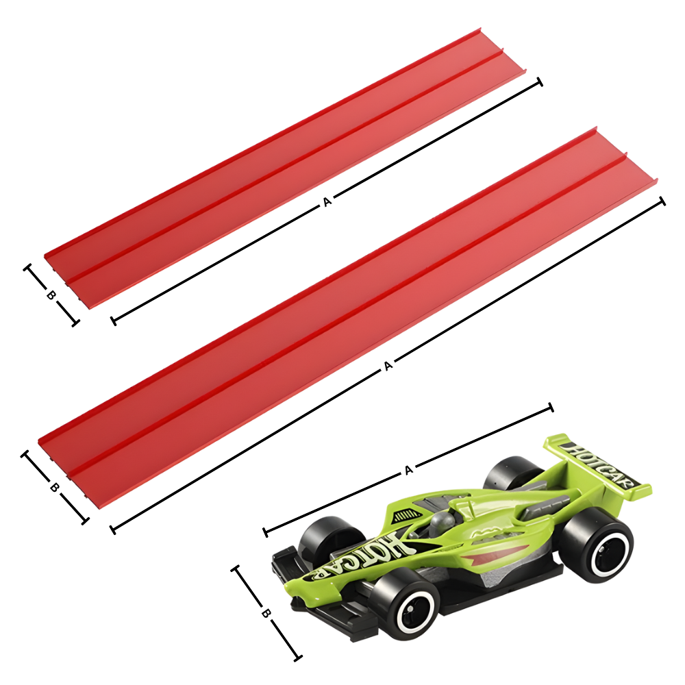 Flexible 2 Lanes Car Track