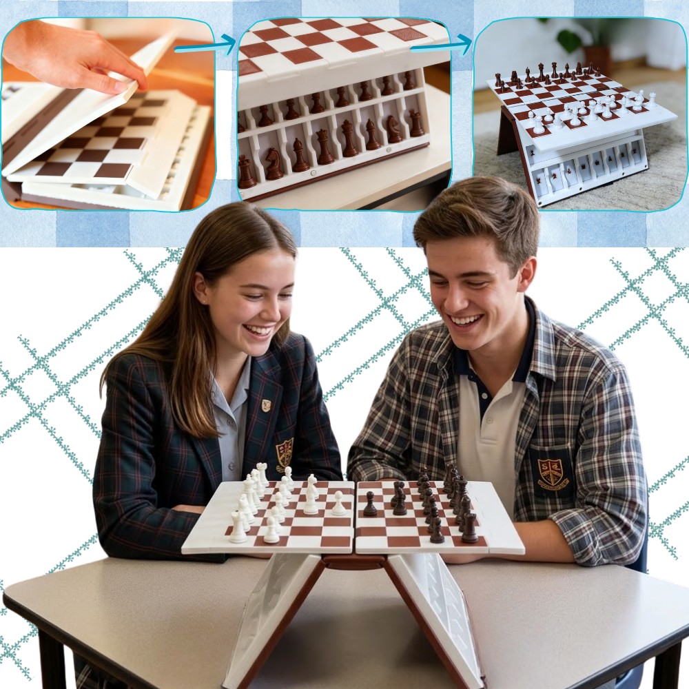 Functional Decor Book Folding Chess Board