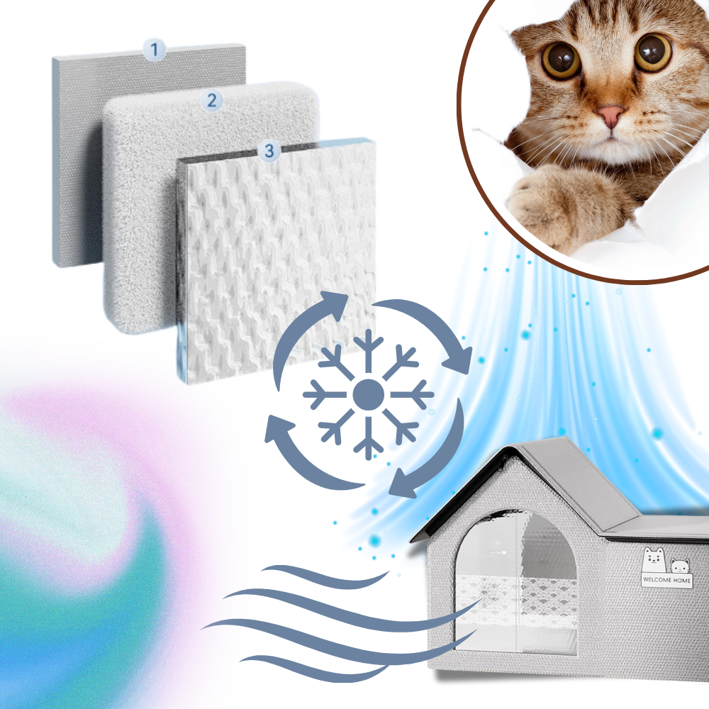 Heat Reflective Insulation Cool Cat House