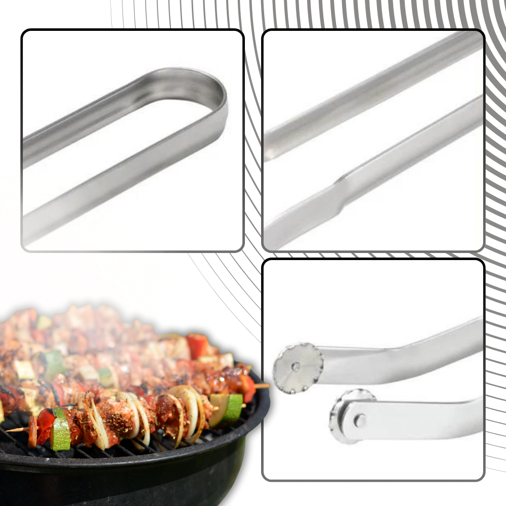 Heat Resistant Barbecue Flip Tongs
