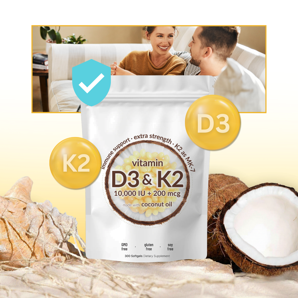 High-Potency D3 & K2 Softgels