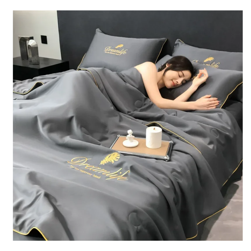 Icy Silk Soft Linen Duvet Cover