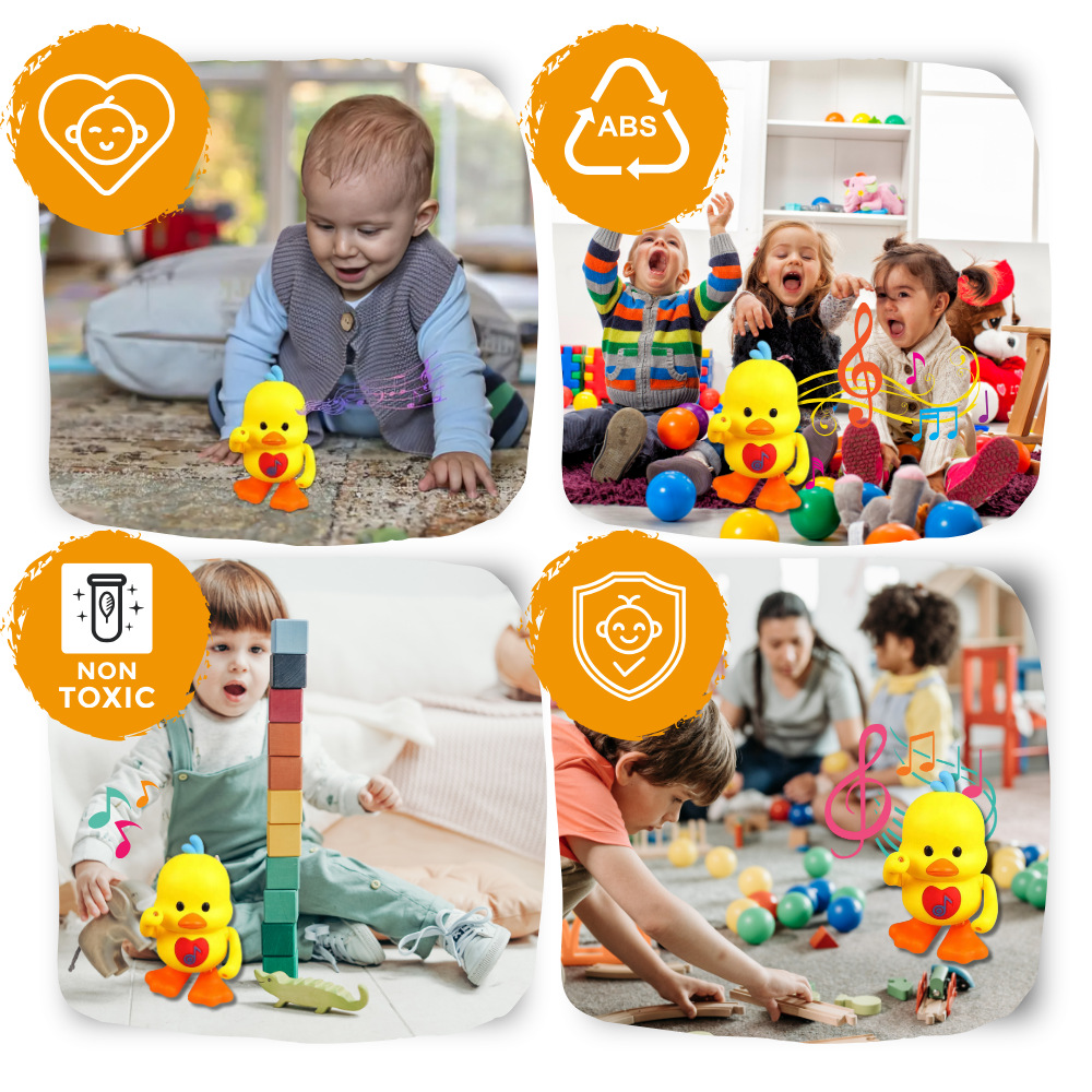 Interactive Light-Up Dancing Duck Toy