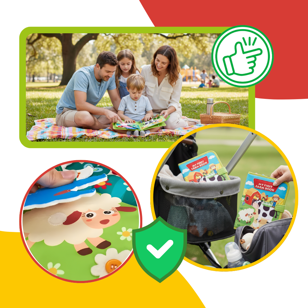 Interactive Farm Velcro Children Book