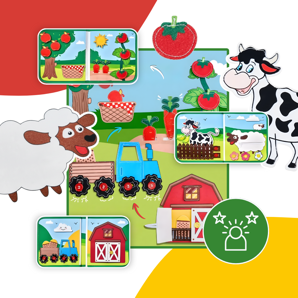 Interactive Farm Velcro Children Book