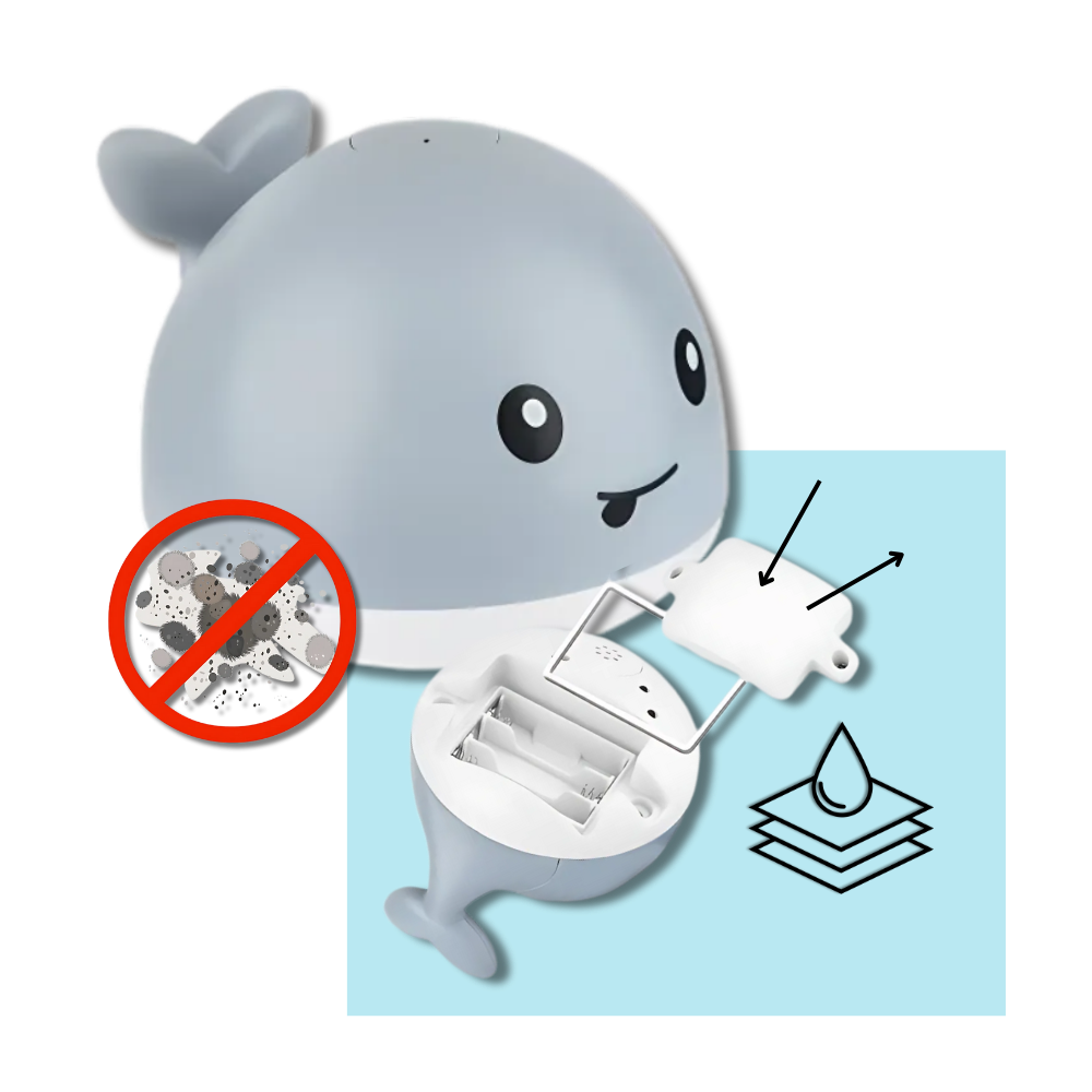 Interactive Whale Bath Toy With Lights