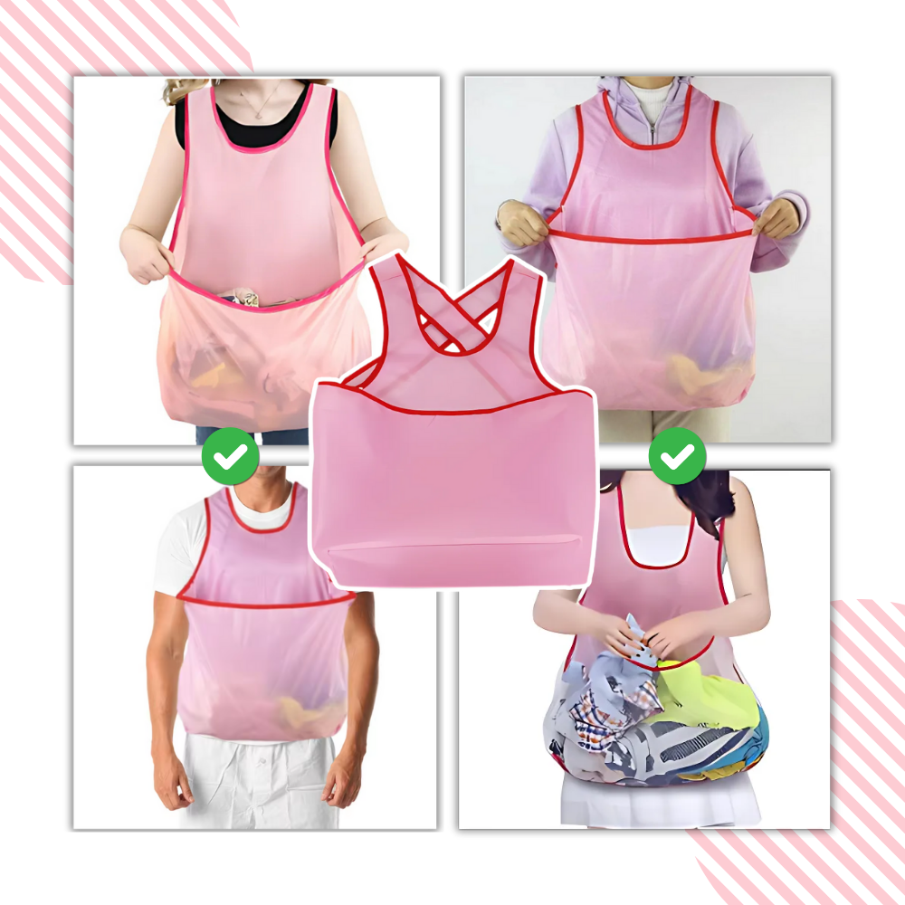 Large Pocket Waterproof Laundry Apron