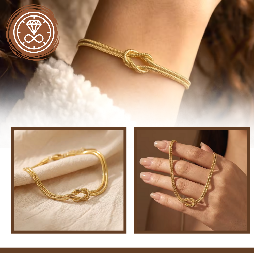 Love Knot Necklace & Bracelet