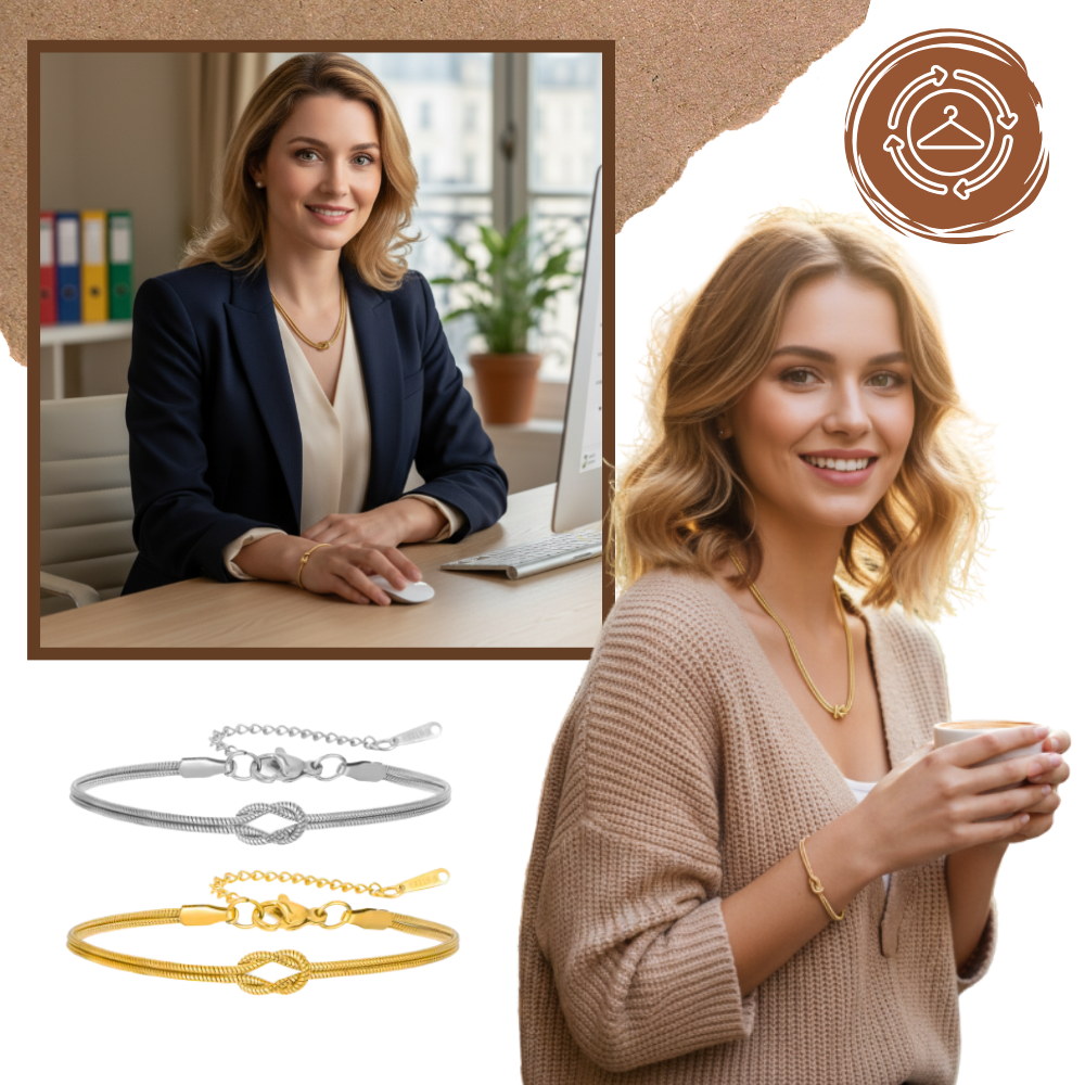 Love Knot Necklace & Bracelet
