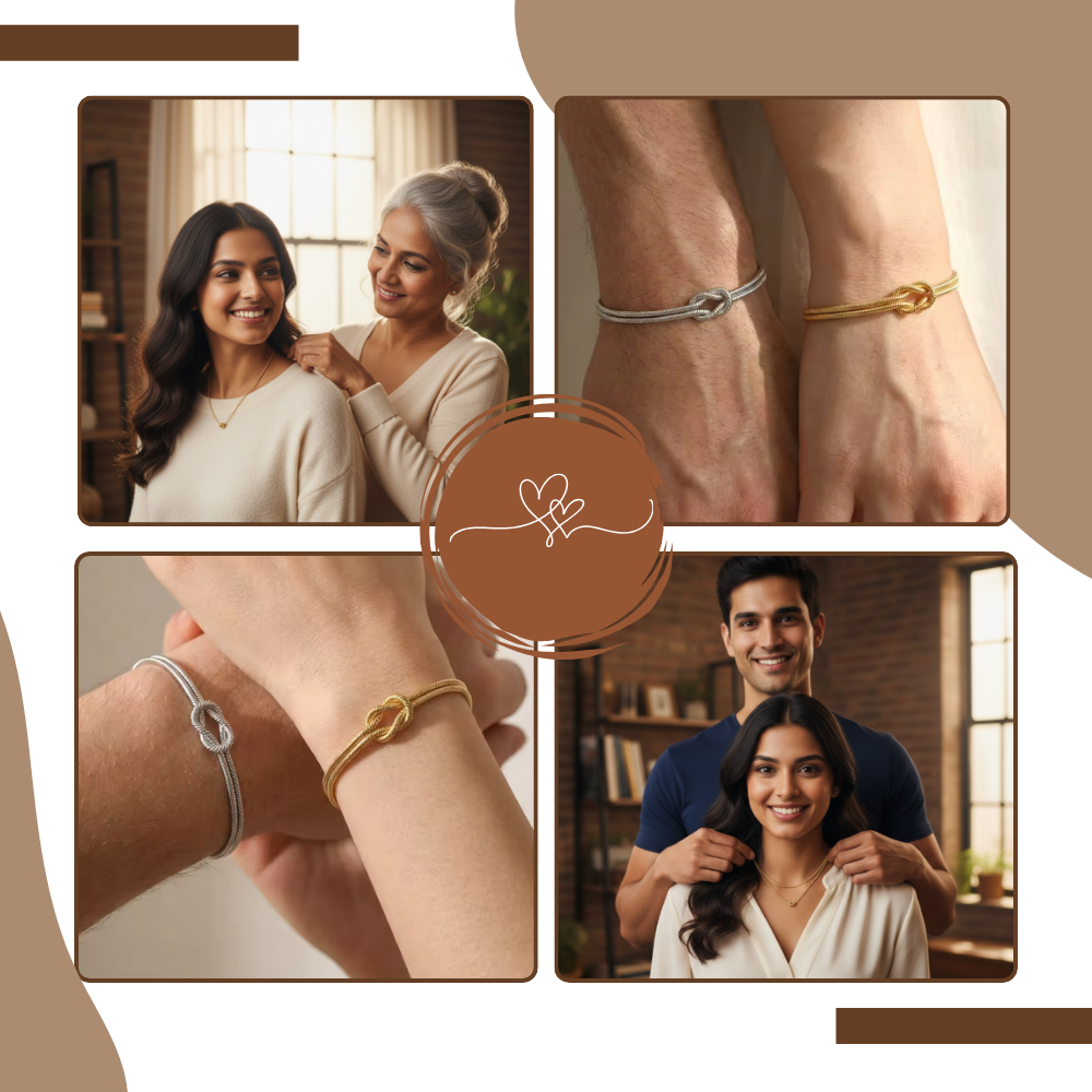 Love Knot Necklace & Bracelet