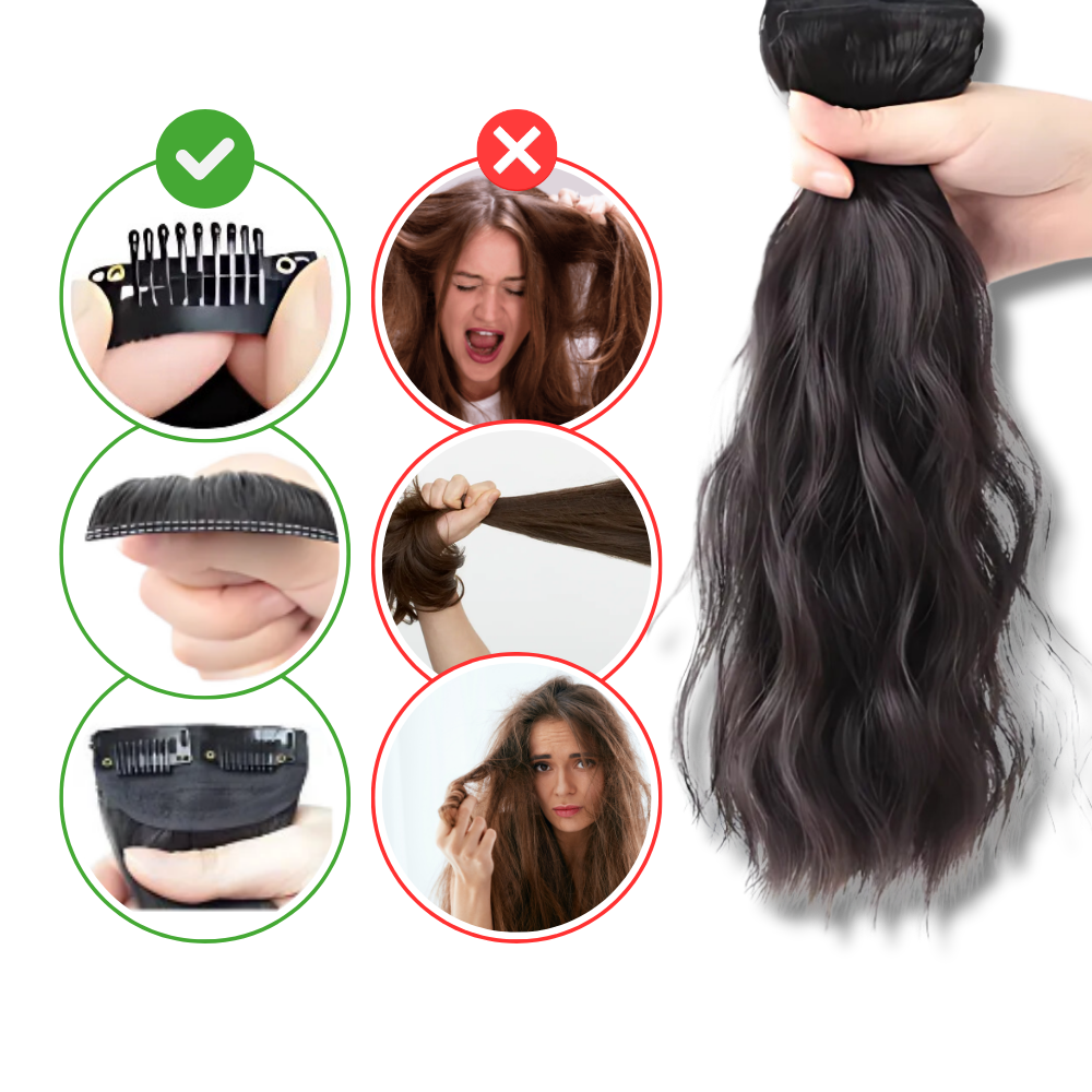 Natural Handwoven Hair Extension Clips