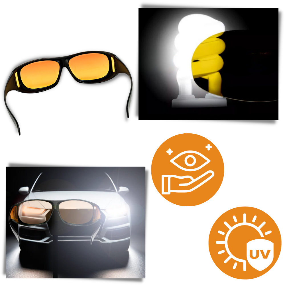 Night driving clarity glasses