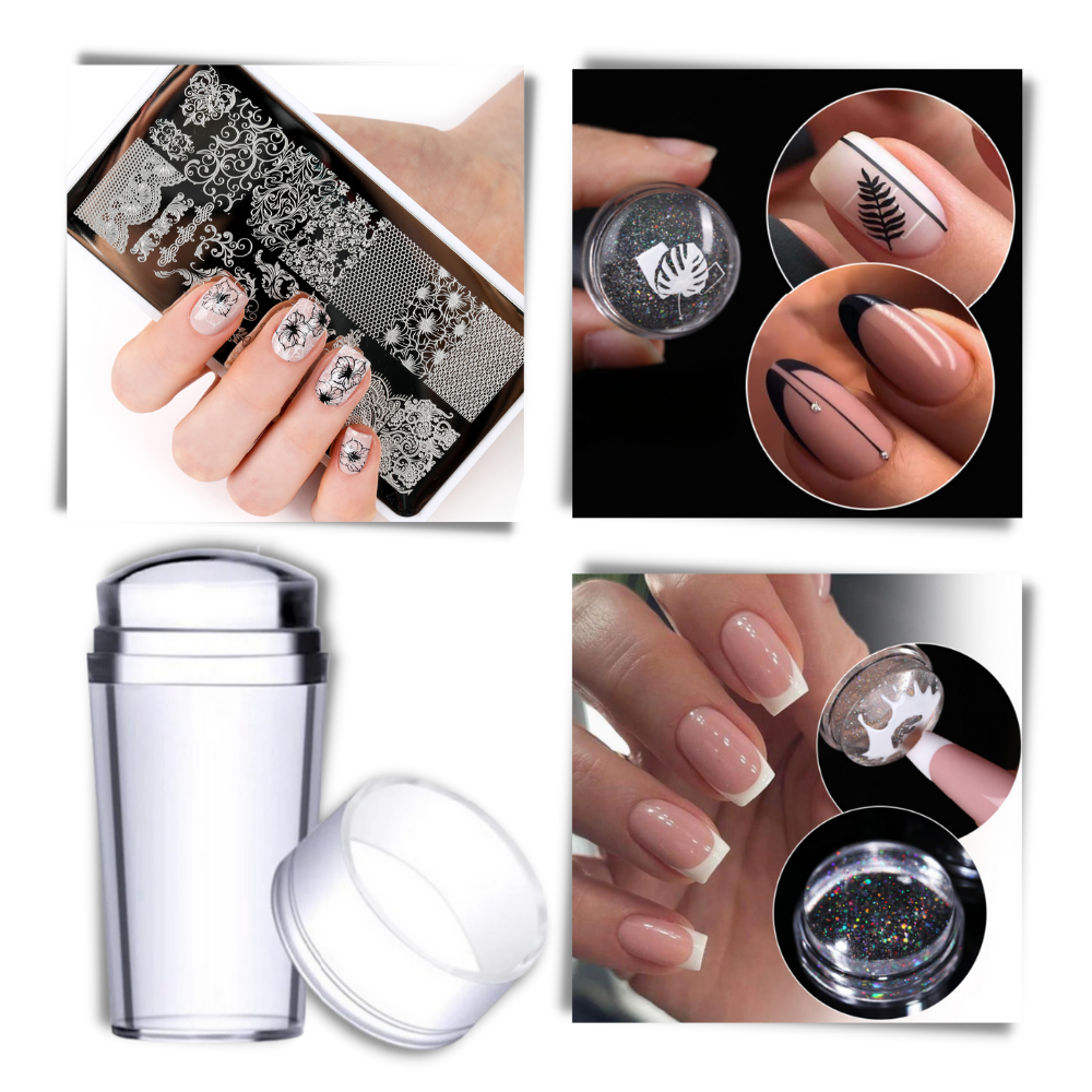 Perfect Symmetry Transparent Nail Art Tool