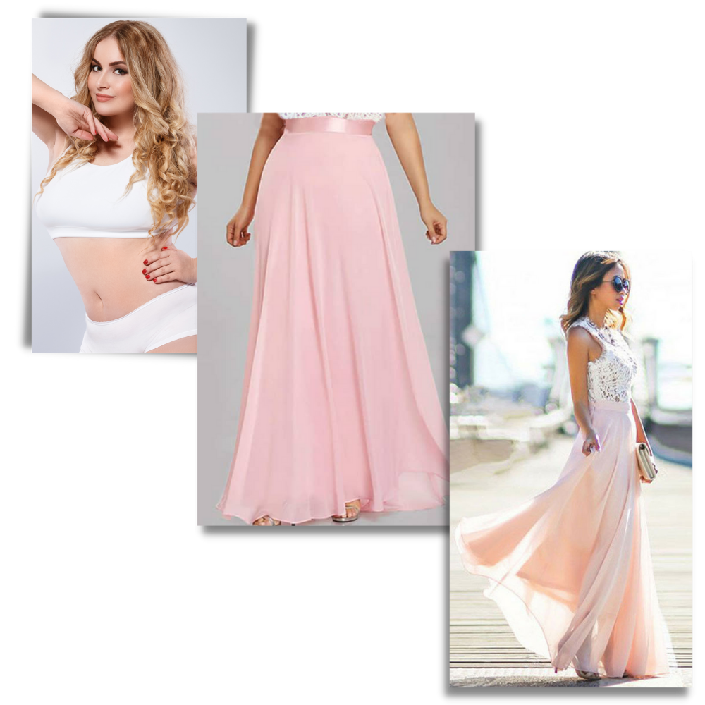 Prairie Chic Lace Chiffon Dress