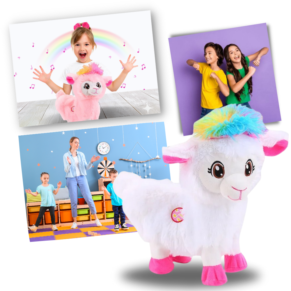Rainbow Dancing Llama Musical Shakin Toy