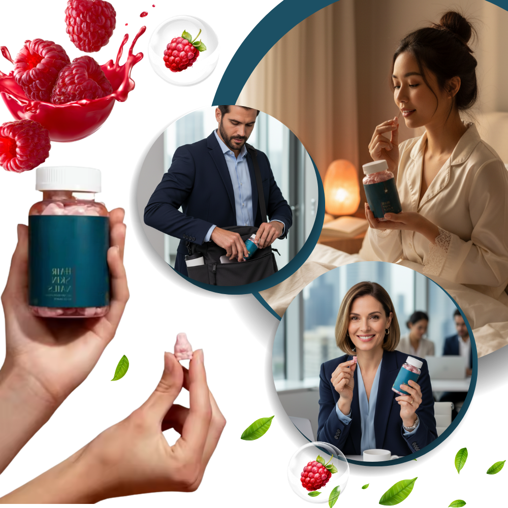 Raspberry Biotin Vitamin Gummies