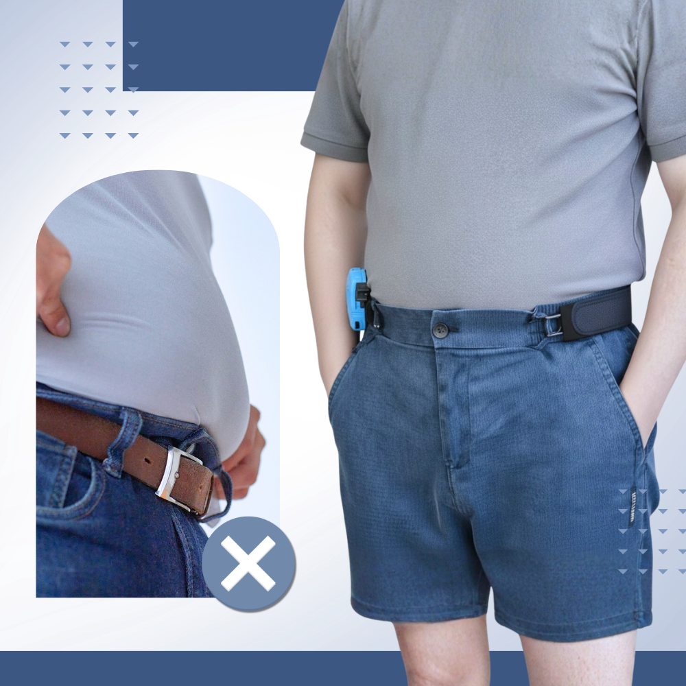 Reinforced Easy Wear Men Side Belt