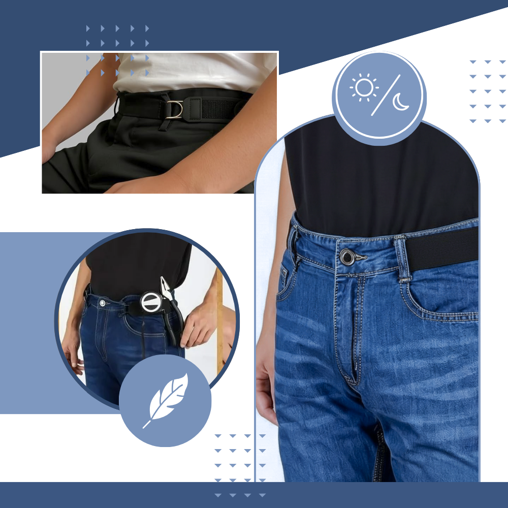 Reinforced Easy Wear Men Side Belt
