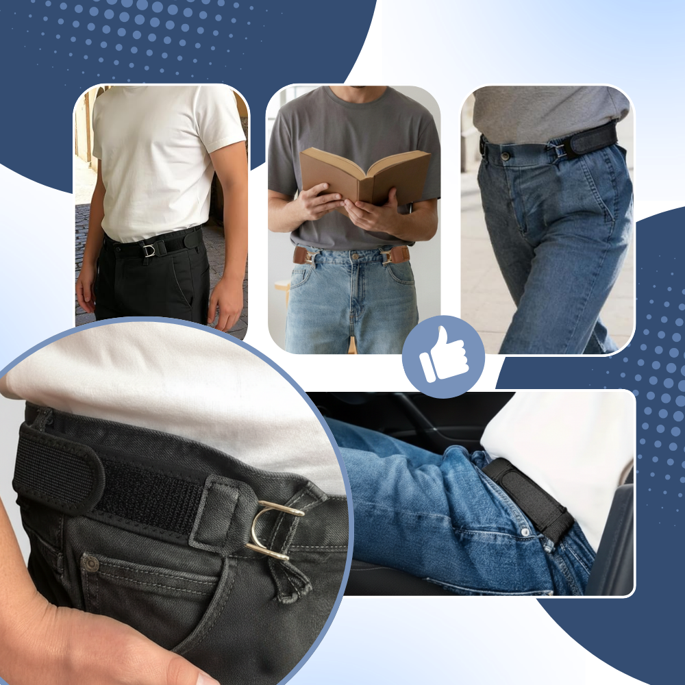Reinforced Easy Wear Men Side Belt