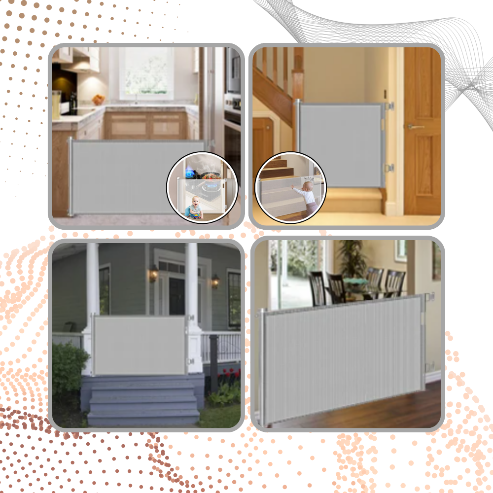 Retractable Sturdy Mesh Pet & Baby Gate