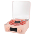 Retro-Style Waves Vinyl Player
