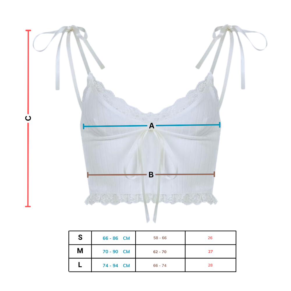 Soft Stylish Lace Trim Crop Top