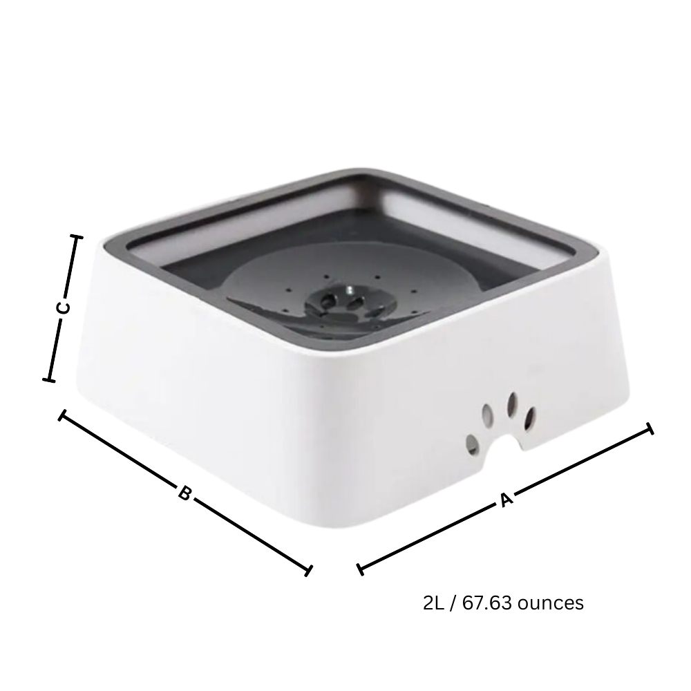 Splash-Free Water Bowl For Dogs