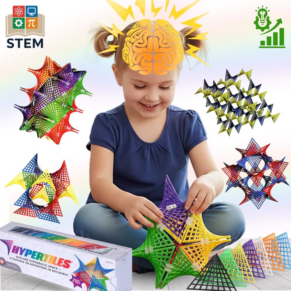 STEM Boosting Hyperbolic Tiles
