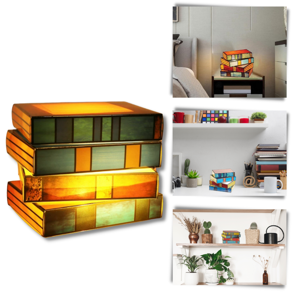 Timeless Stacked Books Lamp