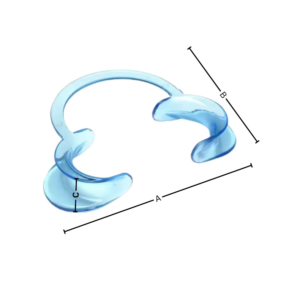 Transparent C-Shape Mouth Opener