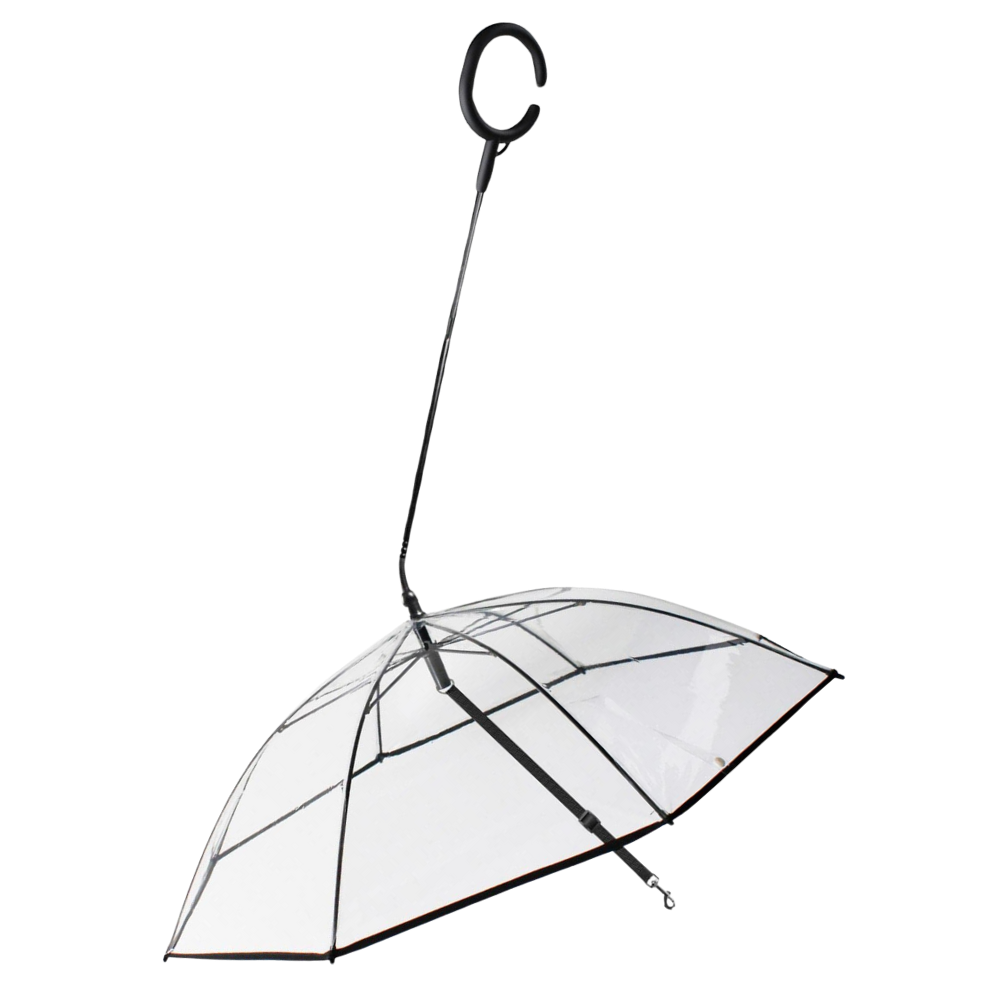 Transparent Dog Umbrella Leash