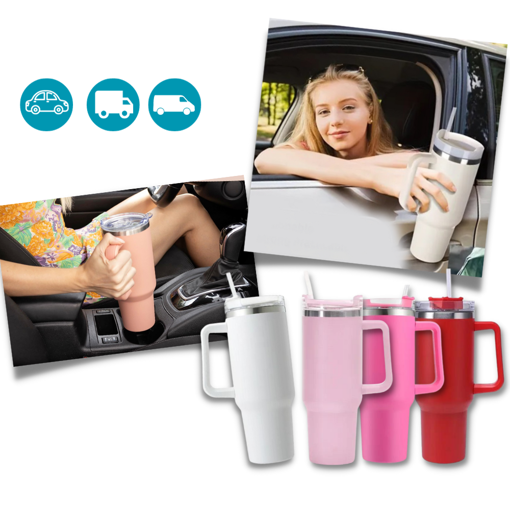 Tumbler Cup Car Large Capacity With Handle