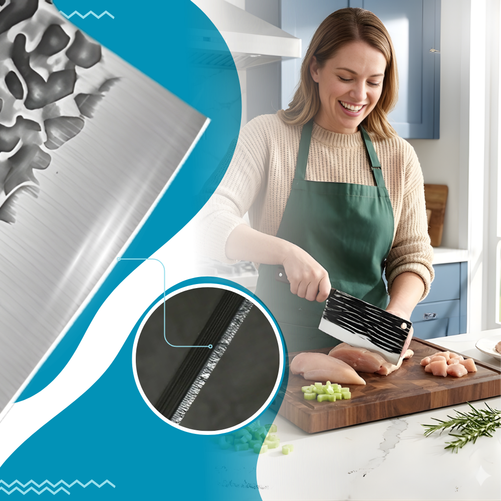 Unshakable Forged Cleaver Knife