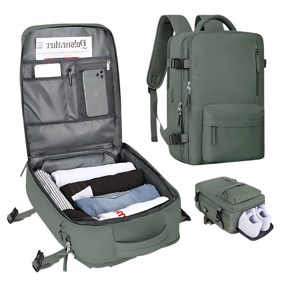 Waterproof USB Charging Travel Rucksack