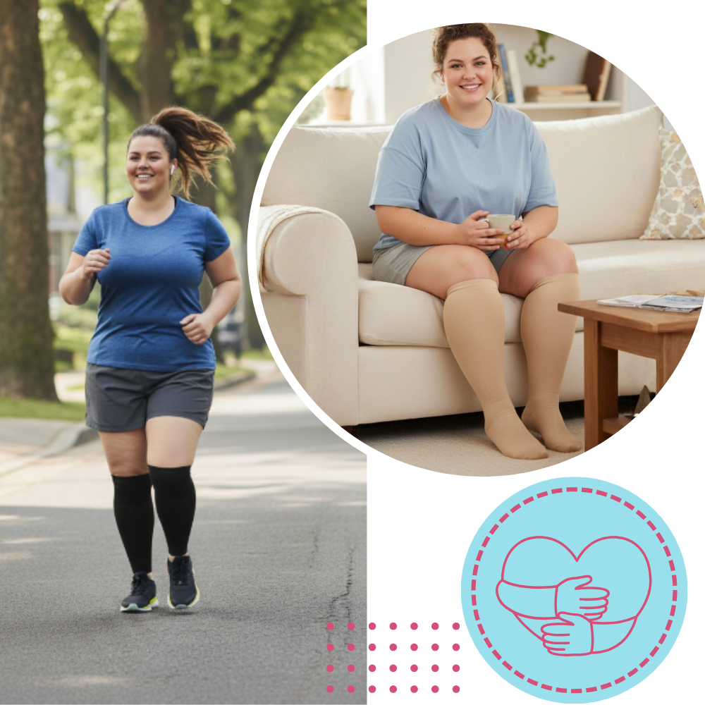 Wide Breathable Compression Sock