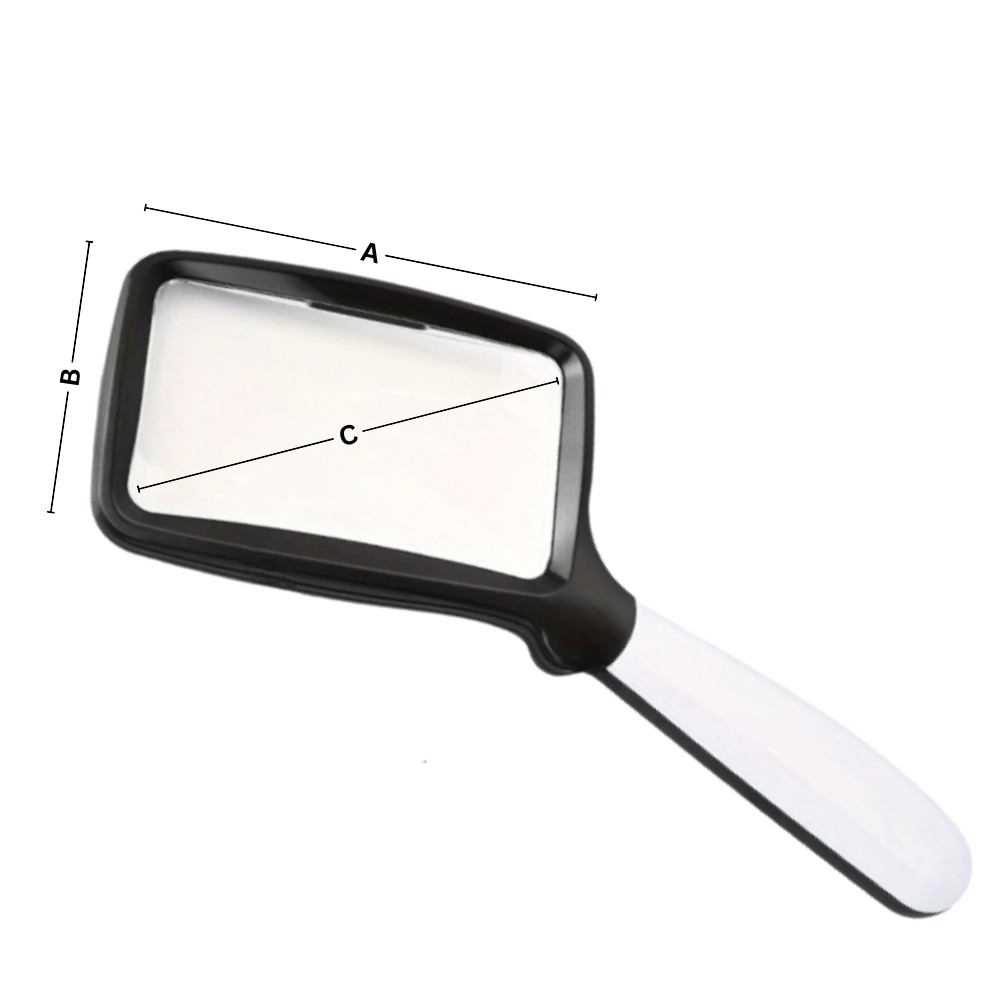 Wide Bright Reading Rectangular Magnifier