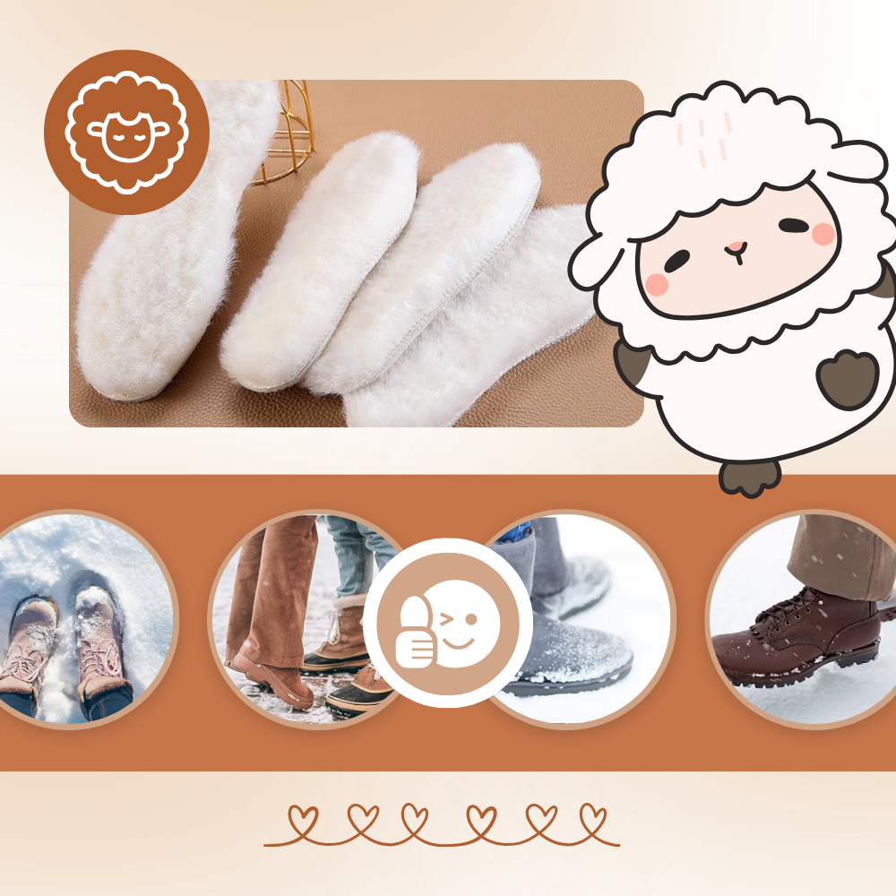 Wool Cloud Warm Shoe Inserts