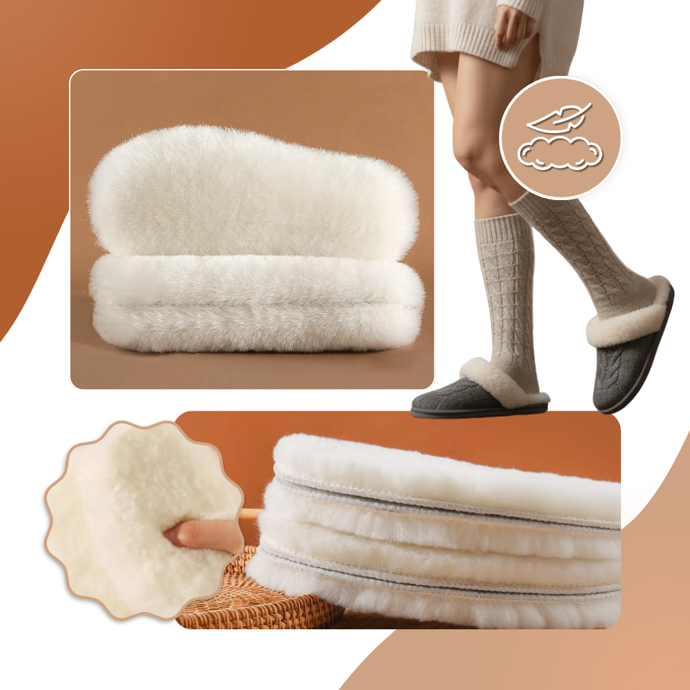 Wool Cloud Warm Shoe Inserts