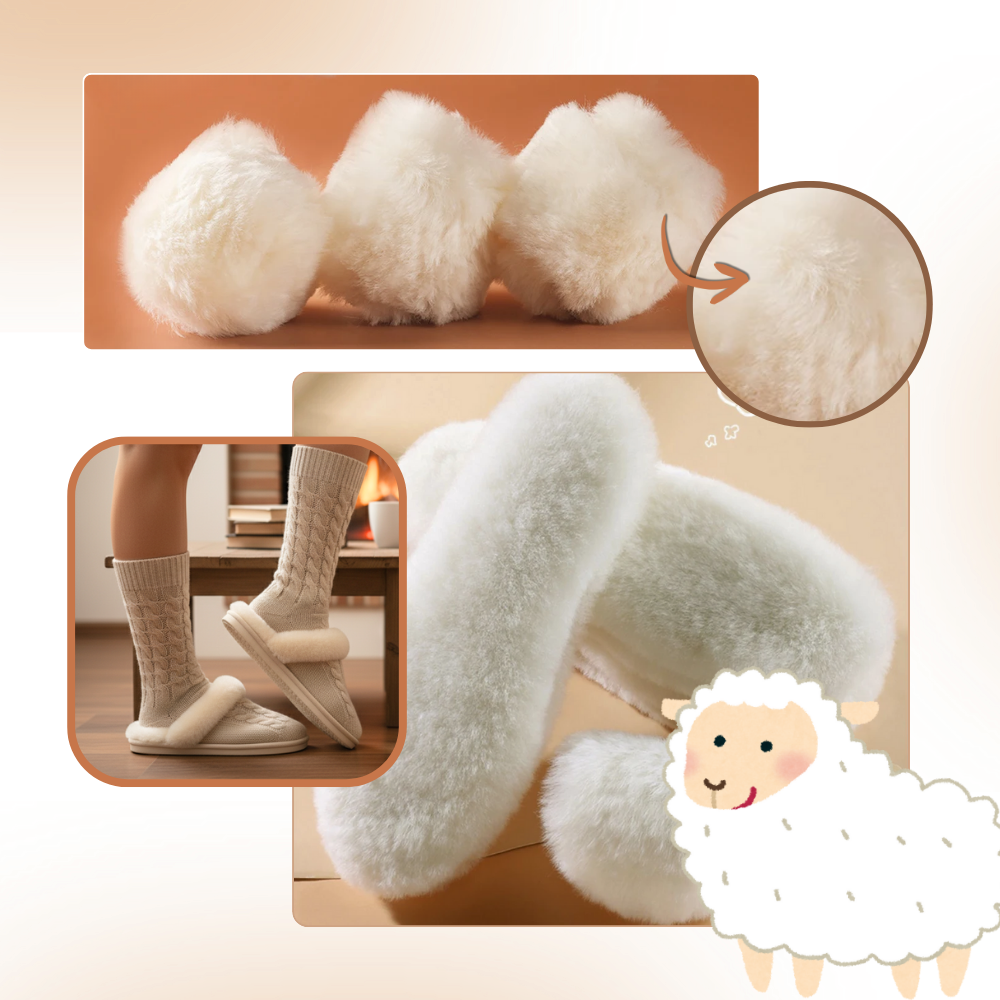 Wool Cloud Warm Shoe Inserts