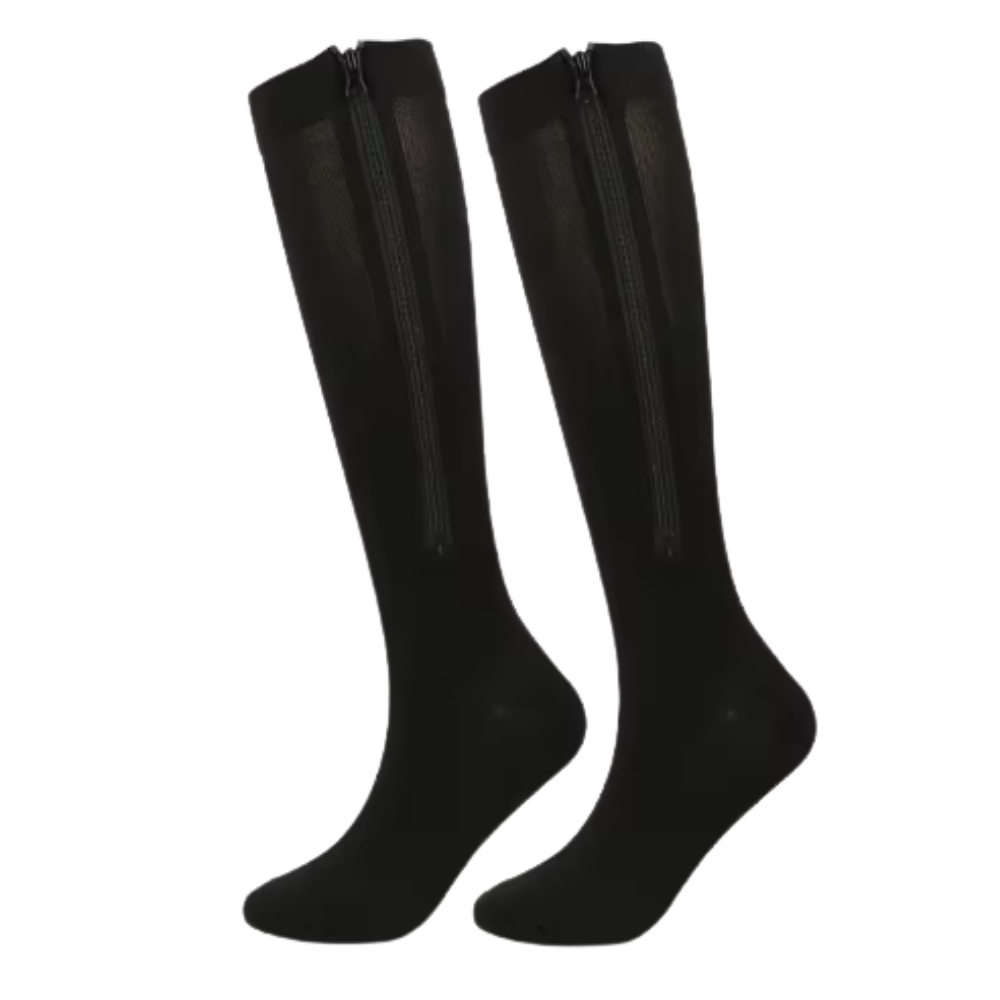 Zippered Knee Compression Sock